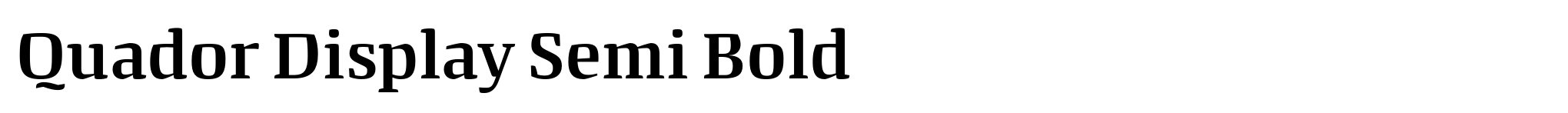 Quador Display Semi Bold image